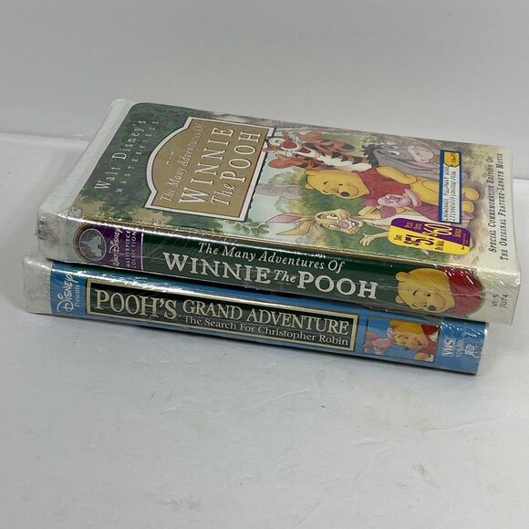 Poohs Grand Adventure & The Many Adventures of Winnie the Pooh Lot VHS Sealed - Picture 6 of 7